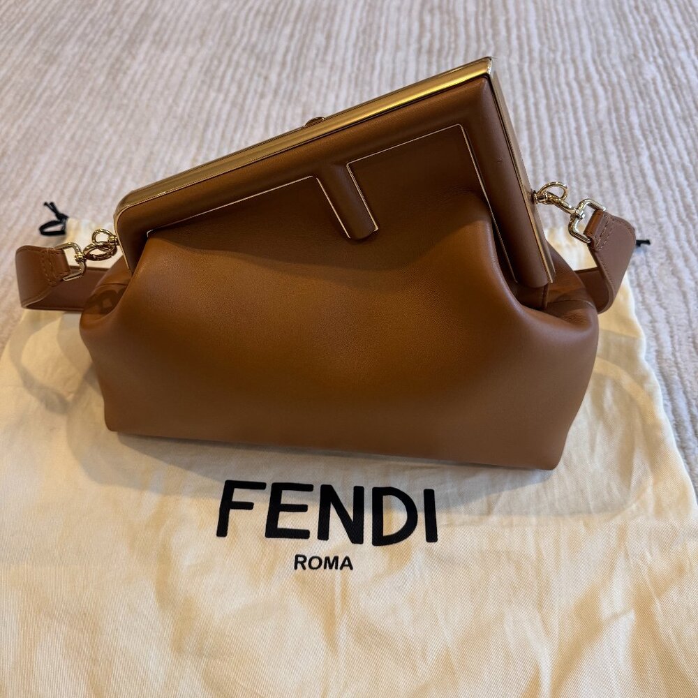 Fendi First Medium Bag Caramello
